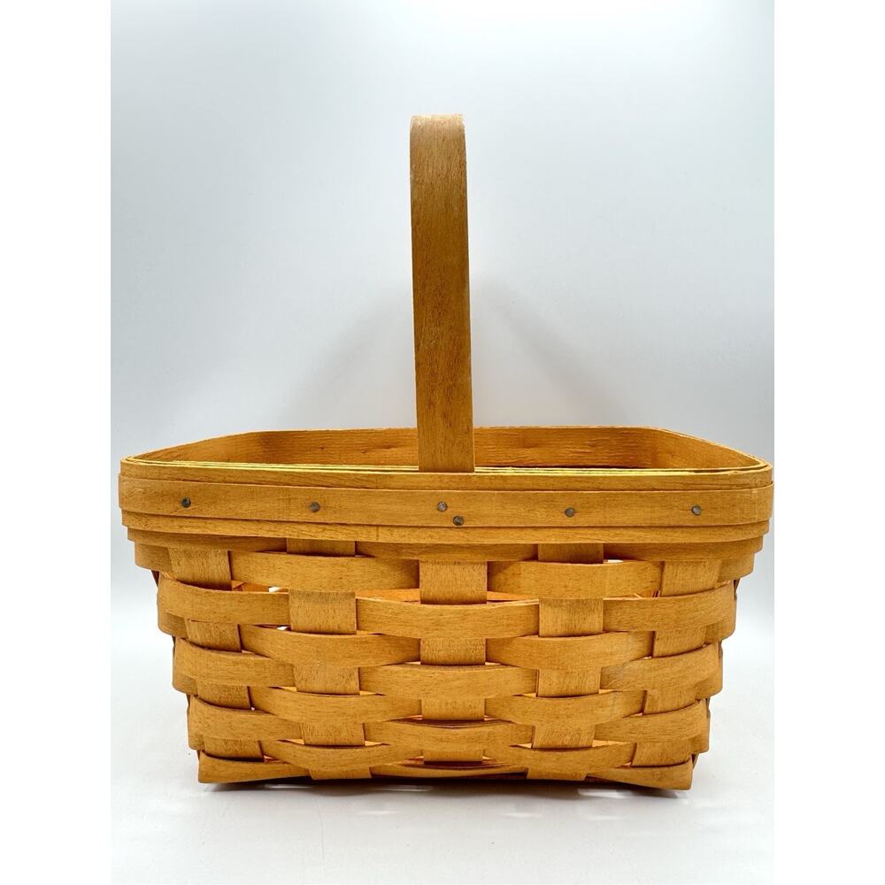 Vintage Longaberger Spring Basket 1999 Fixed Handle 11 x 8 x 5.5 Medium Signed